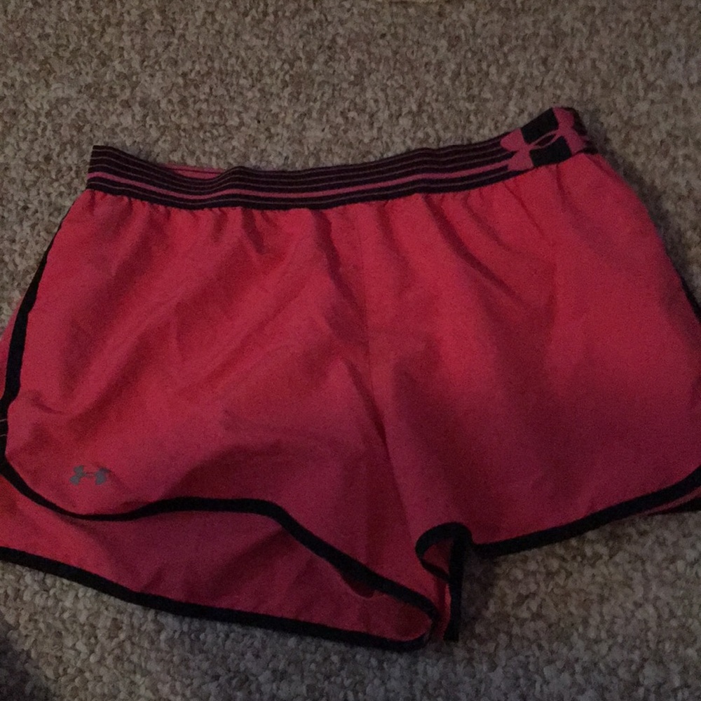 Hot pink athletic shorts